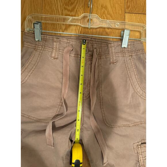 NWT AE HIGH-WAISTED CONVERTIBLE BAGGY CARGO JOGGER size 000 - Picture 11 of 16